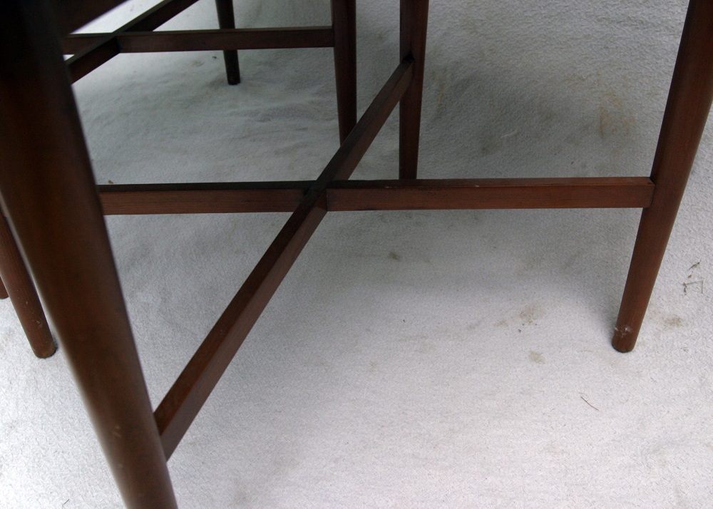 Mid Century Stone Top Side Tables