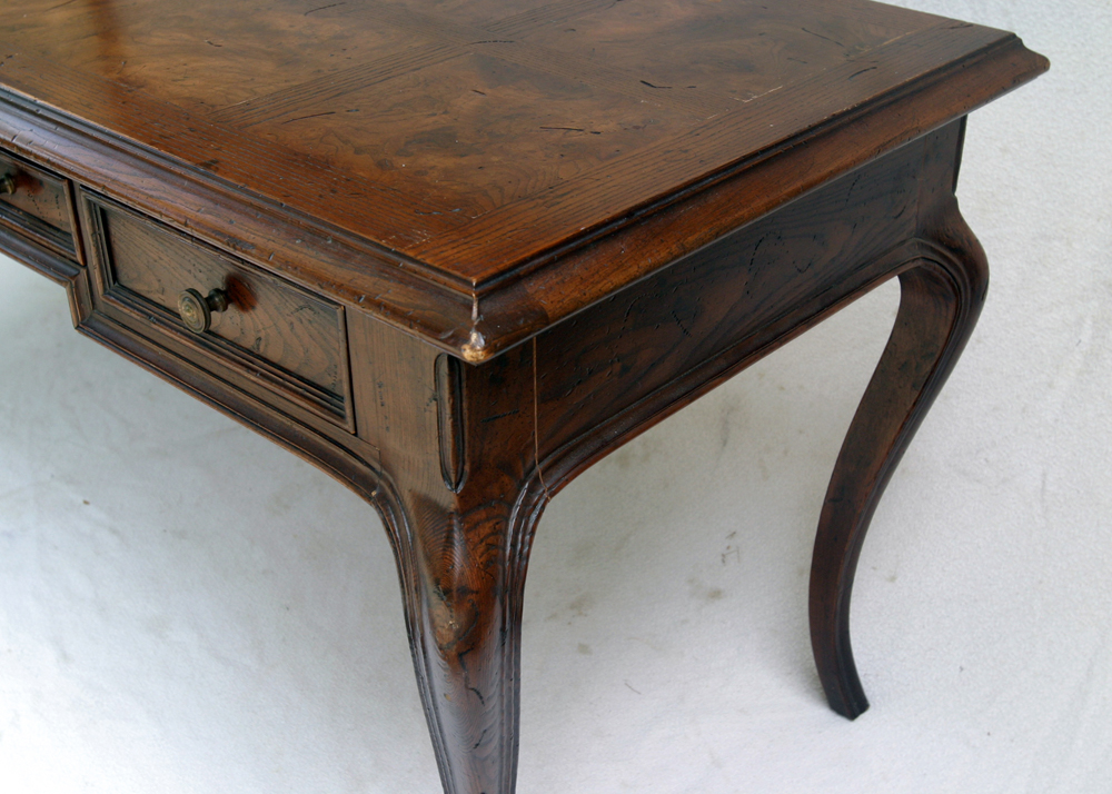 Vintage Henredon Wooden Desk with Sabre Legs