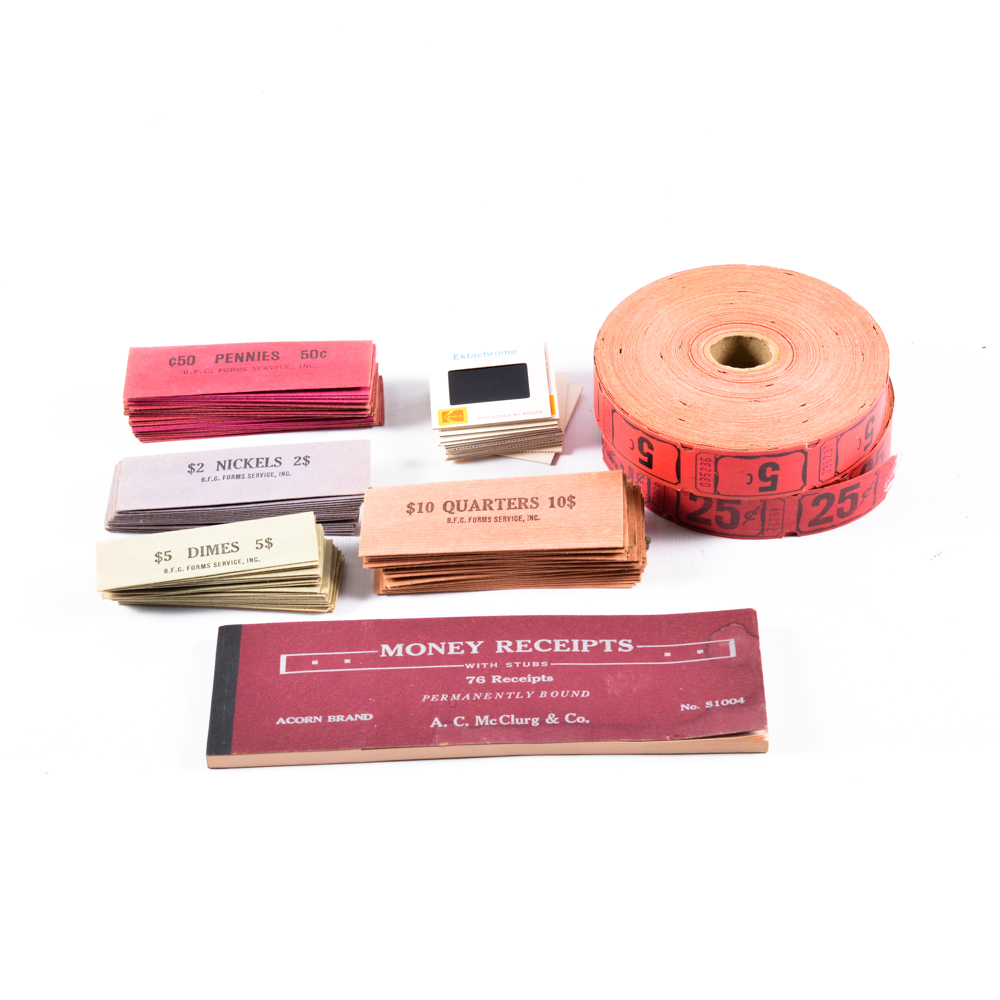 Vintage Paper Ephemera and Kodak Ektachrome Slides.