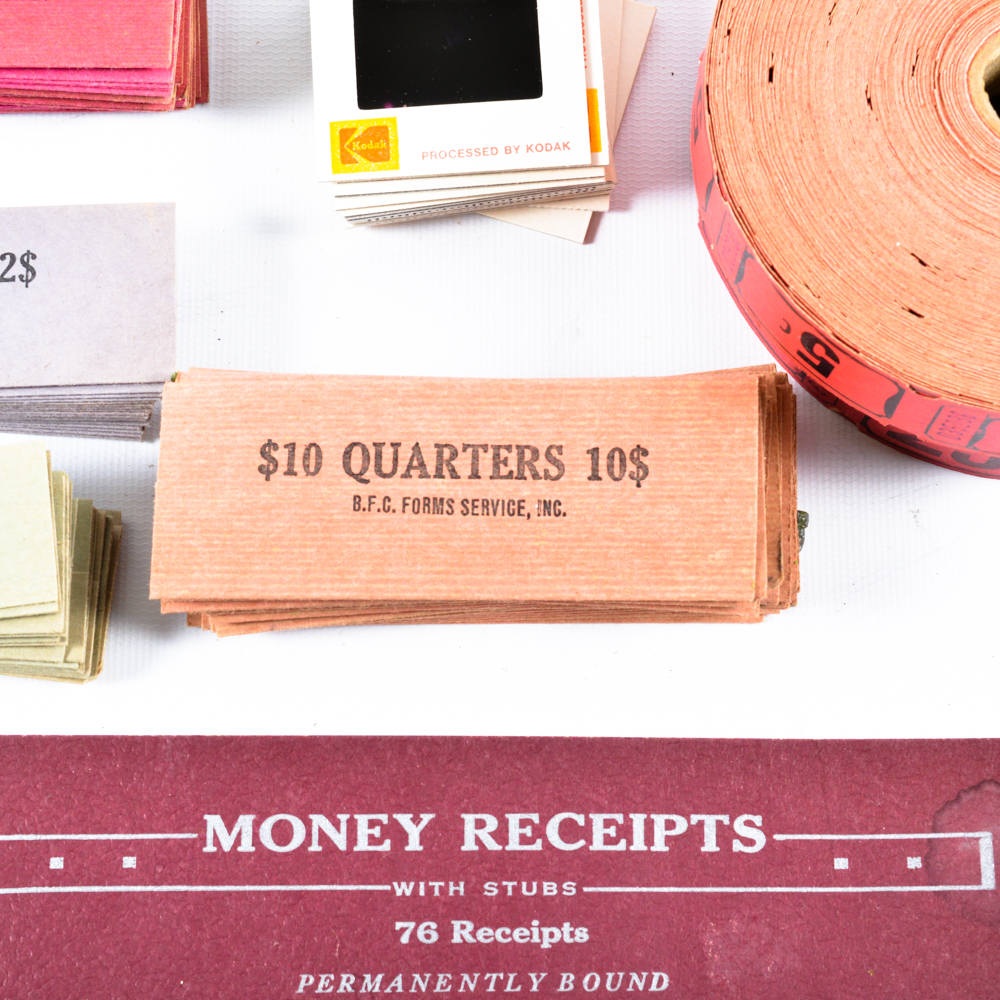 Vintage Paper Ephemera and Kodak Ektachrome Slides.