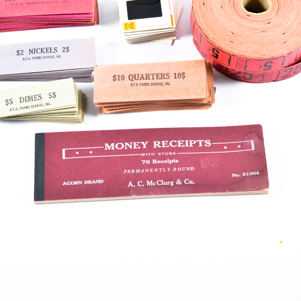 Vintage Paper Ephemera and Kodak Ektachrome Slides.