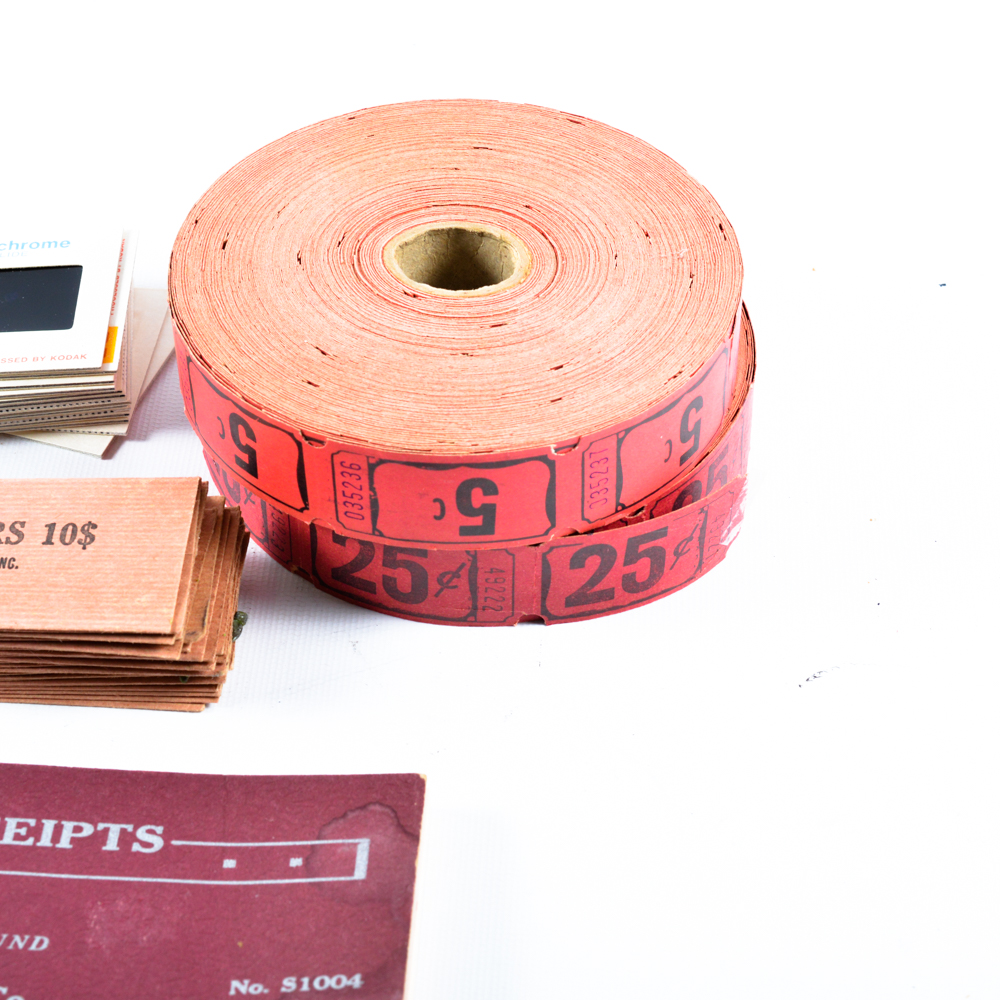 Vintage Paper Ephemera and Kodak Ektachrome Slides.