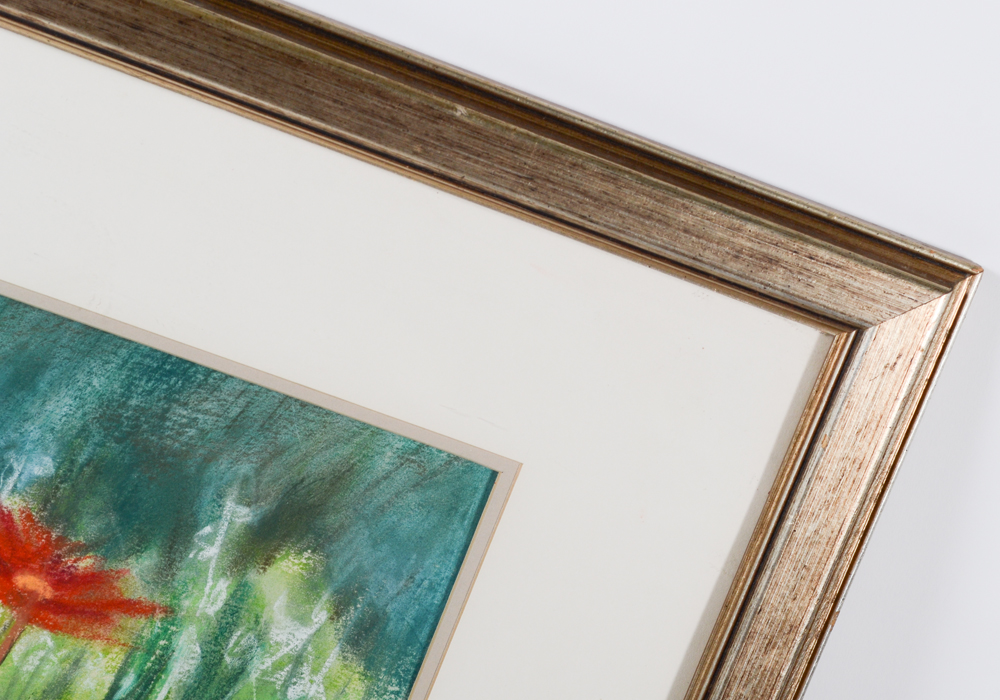 Joanne Sullivan Woman in Garden Oil Pastel