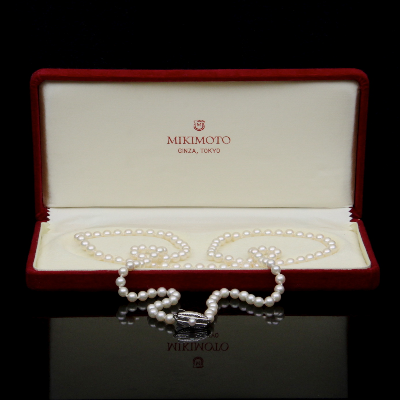Mikimoto Sterling Silver and Akoya Cultured Pearl Necklace