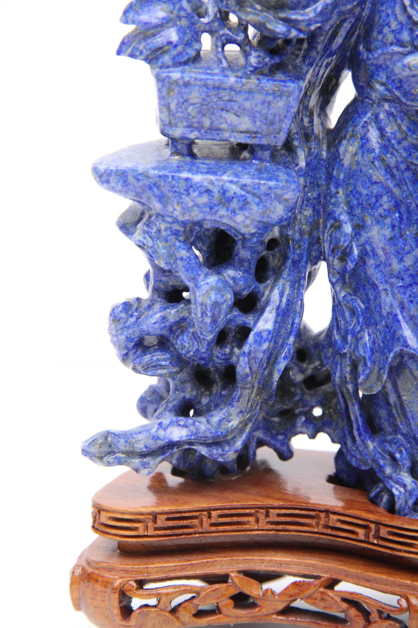 Chinese Carved Lapis Lazuli Sculpture of Yang Guifei