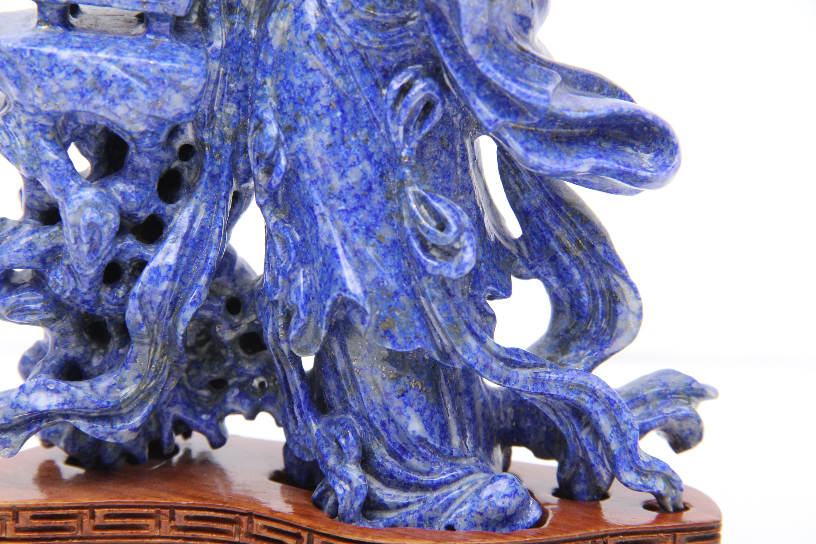 Chinese Carved Lapis Lazuli Sculpture of Yang Guifei