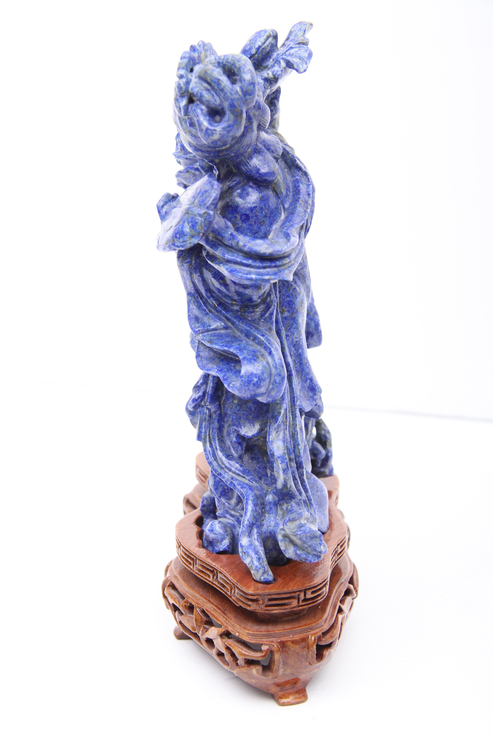 Chinese Carved Lapis Lazuli Sculpture of Yang Guifei
