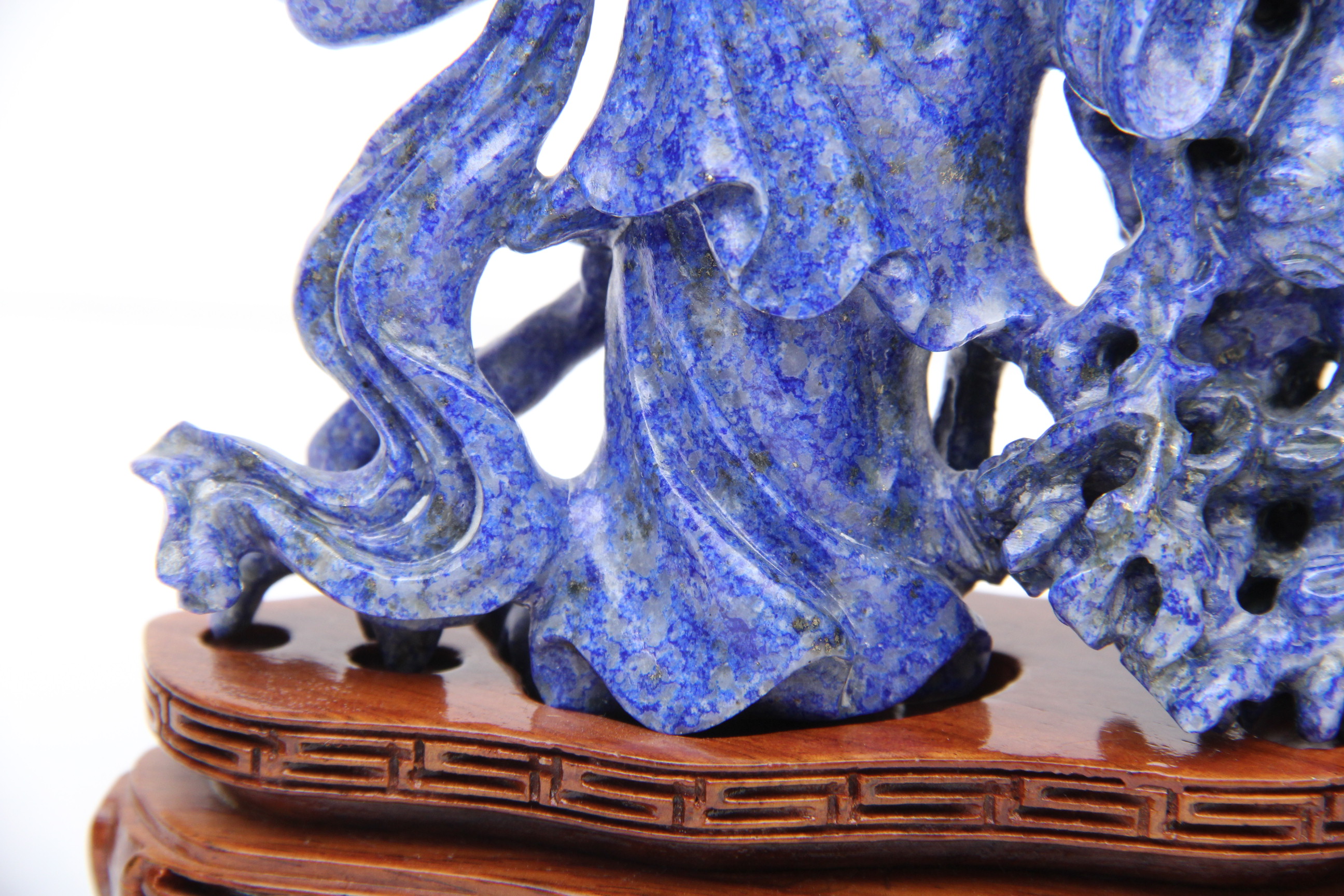 Chinese Carved Lapis Lazuli Sculpture of Yang Guifei