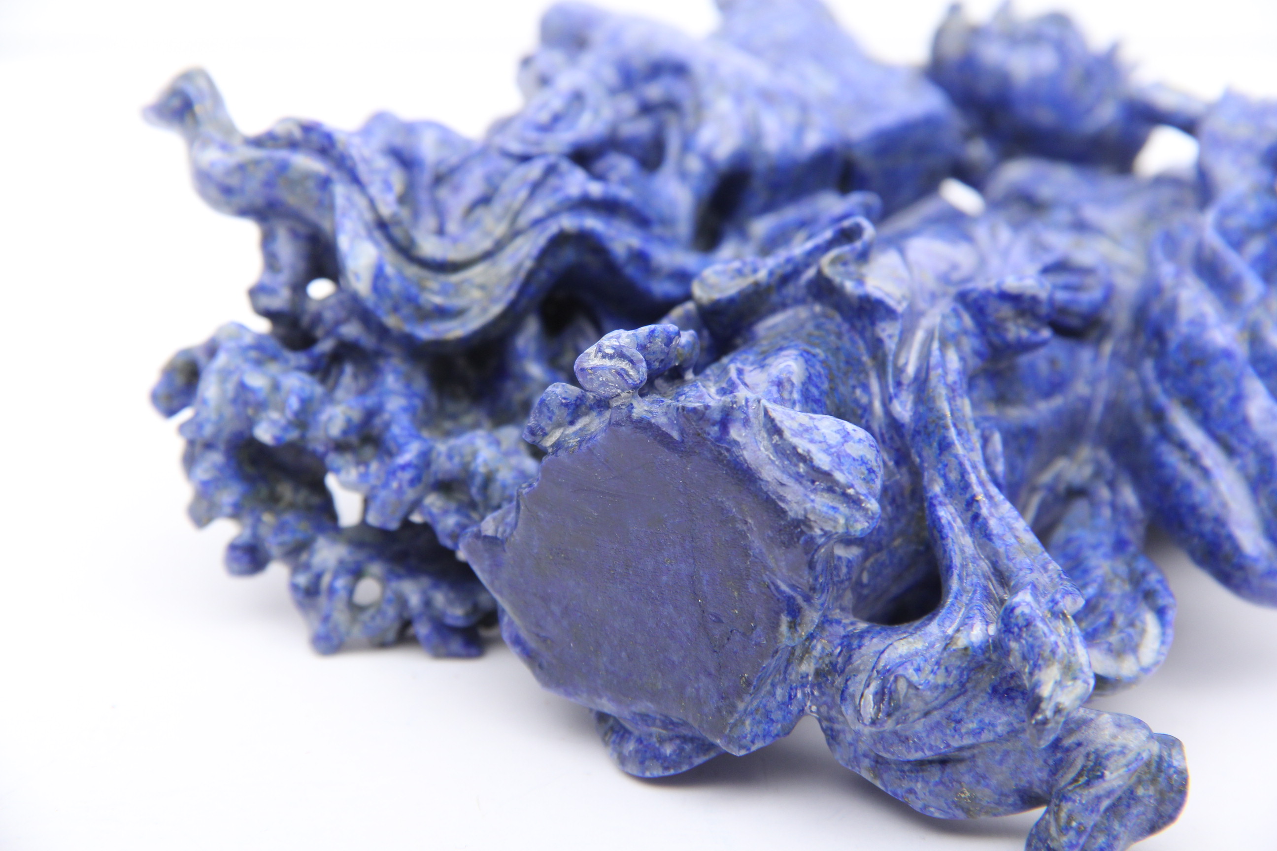 Chinese Carved Lapis Lazuli Sculpture of Yang Guifei