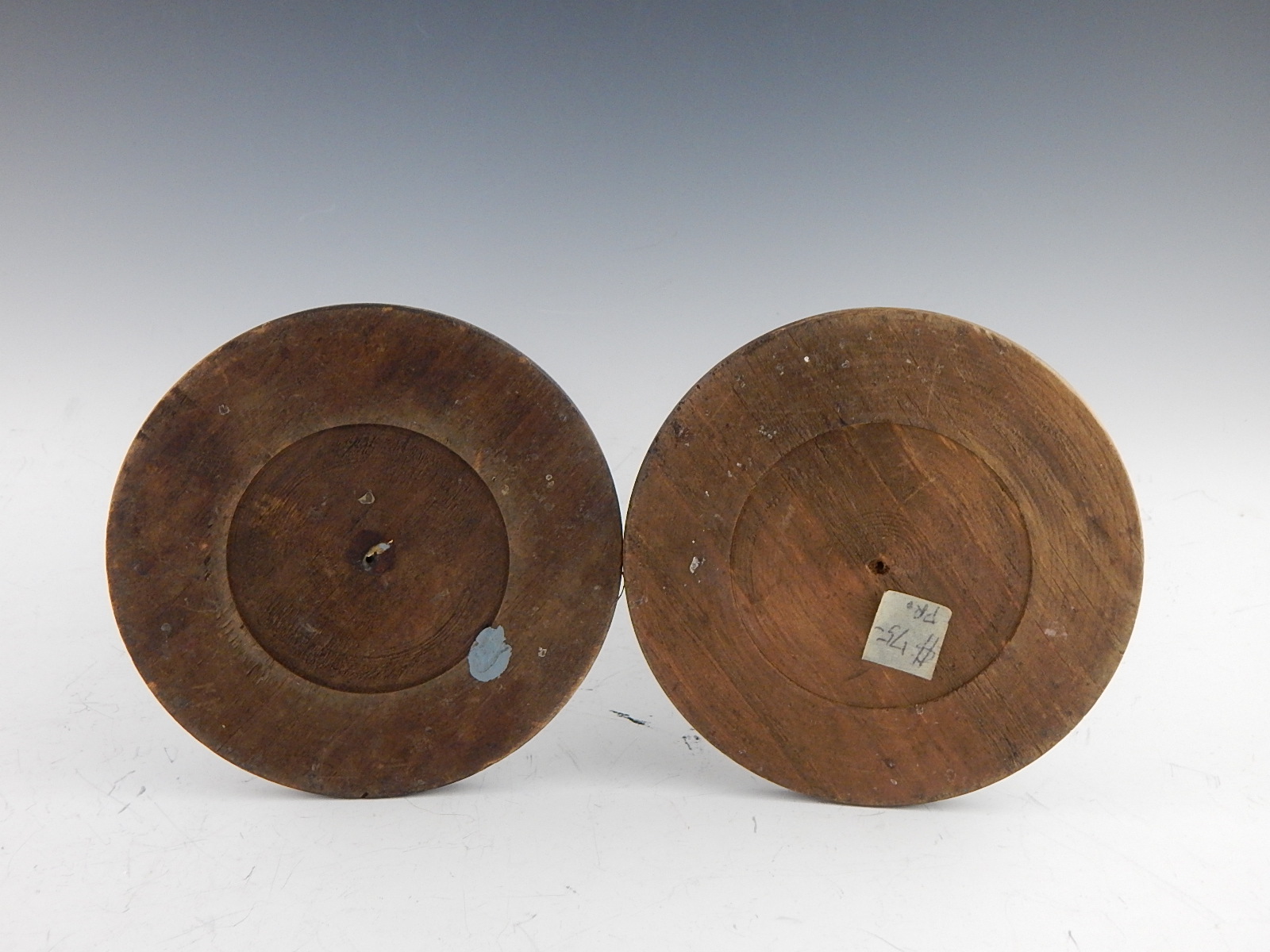 Antique Carved Open Twisted Colonial Candlesticks