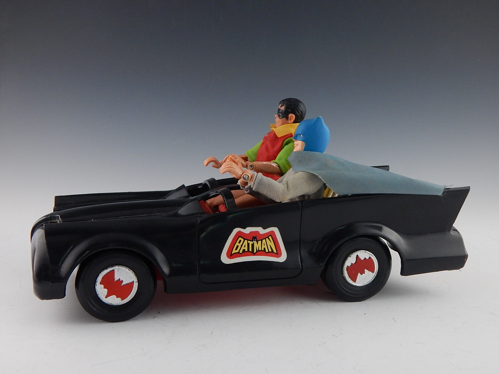 1970's Batman and Robin Figures and Car