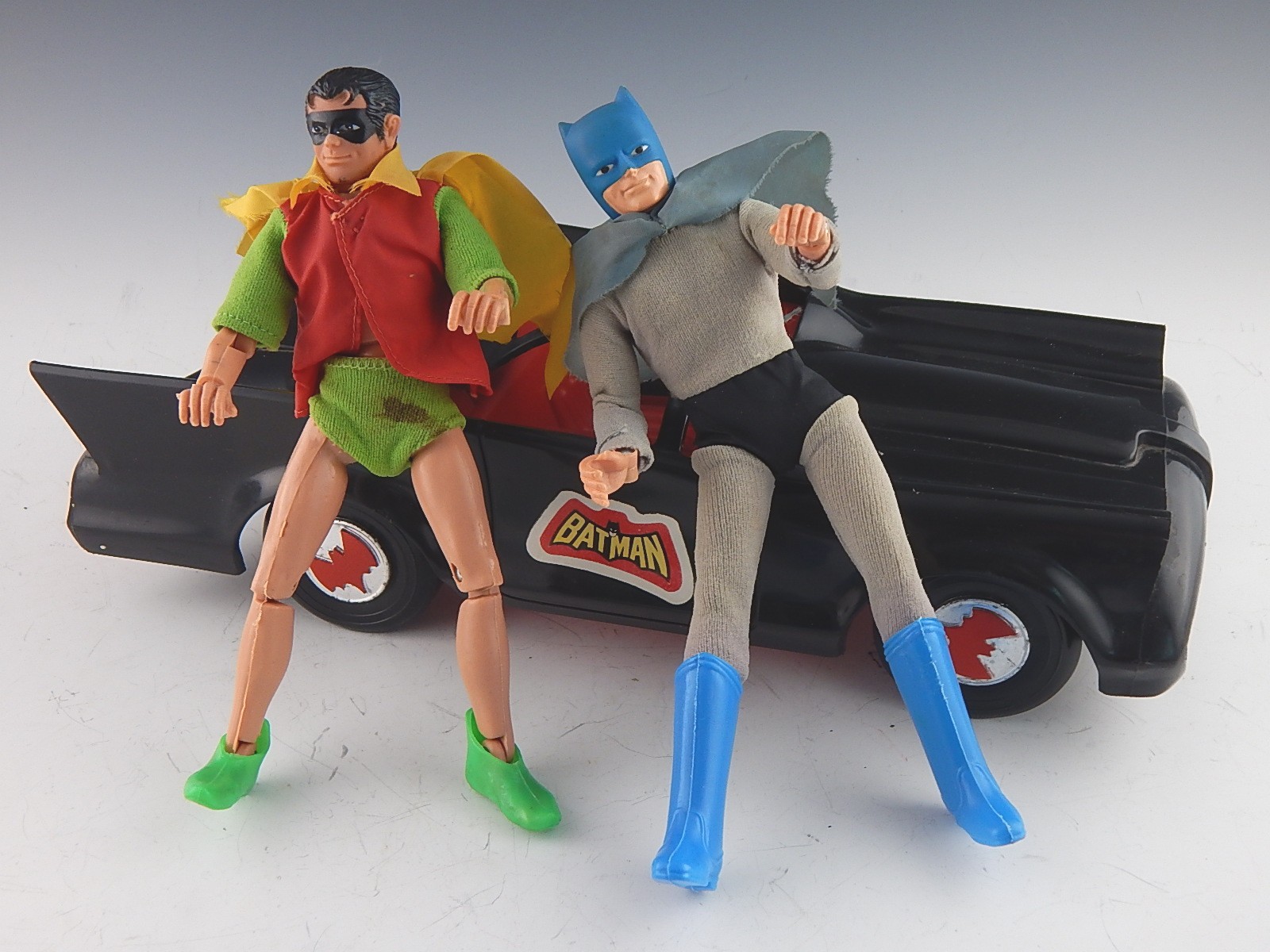 1970's Batman and Robin Figures and Car
