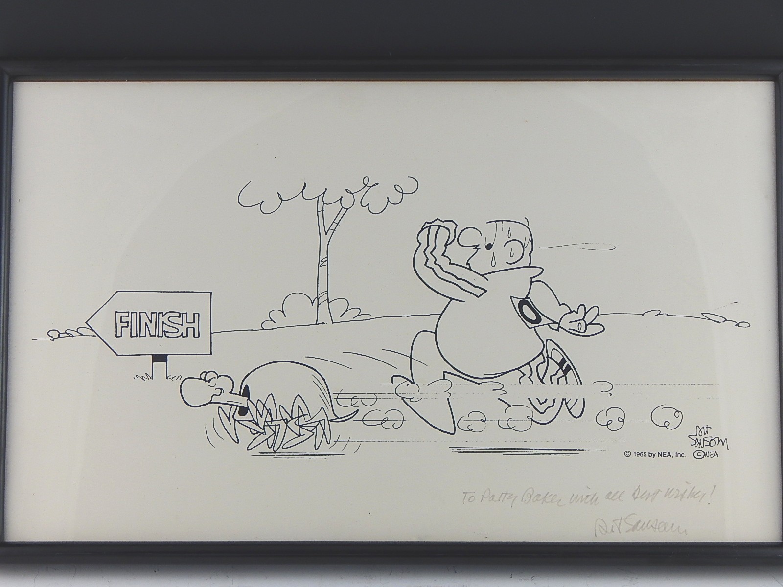 Art Sansom Signed Comic Print