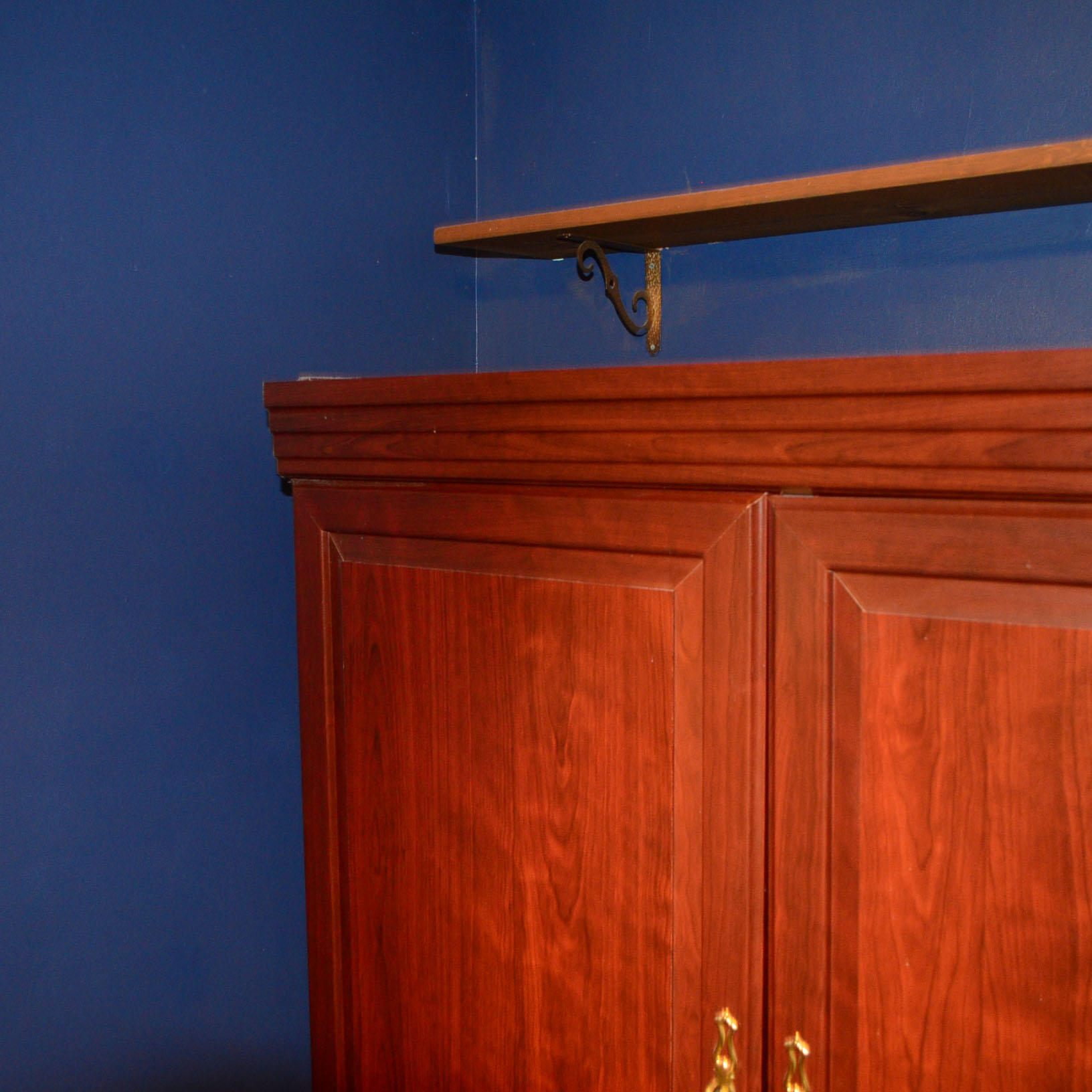 Cherry Home Office Workstation Armoire