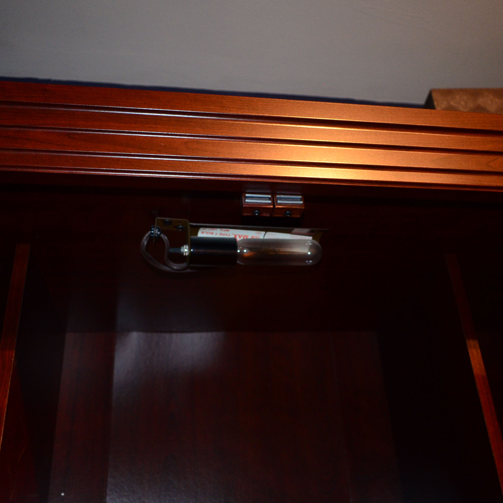 Cherry Home Office Workstation Armoire