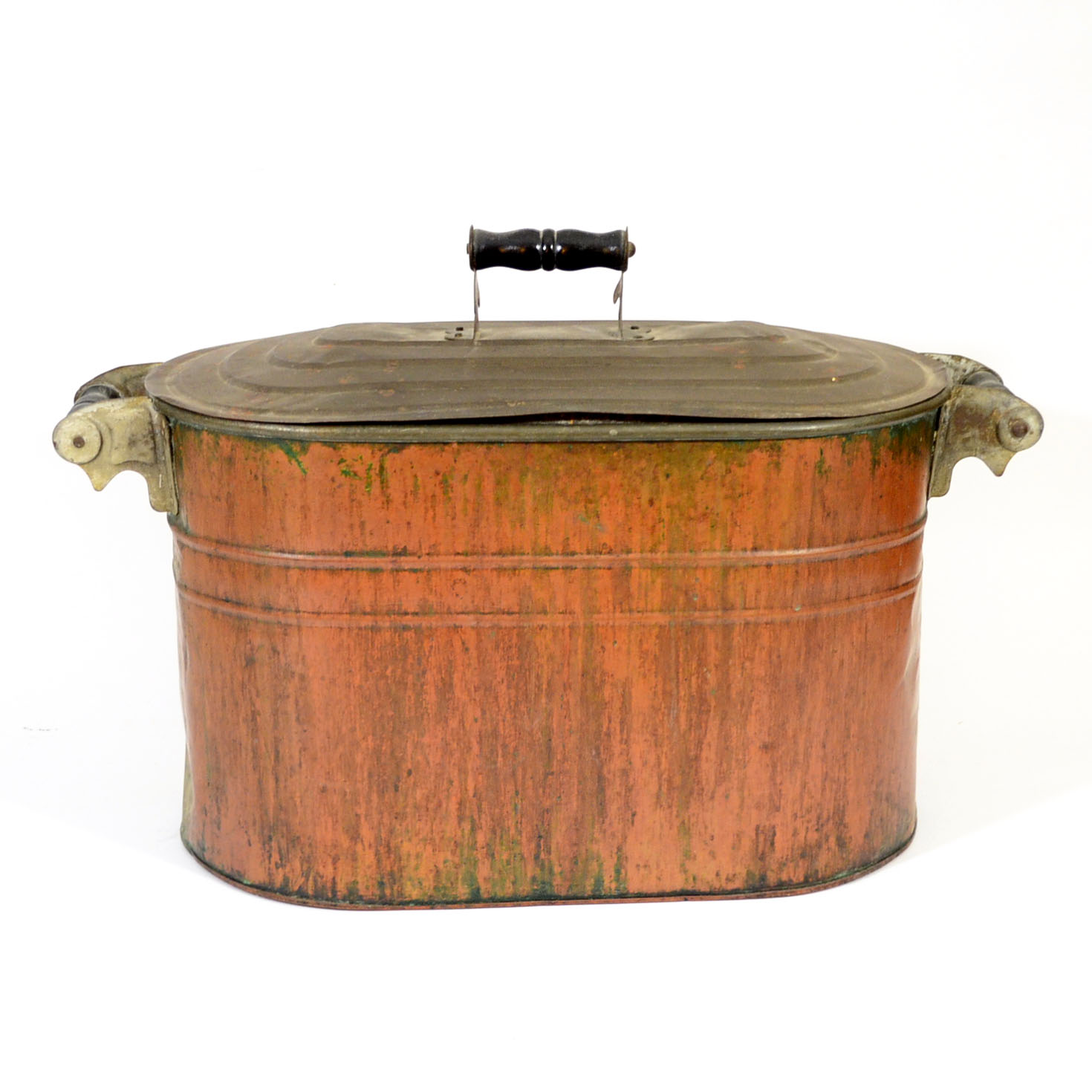 Antique Lidded Copper Wash Top