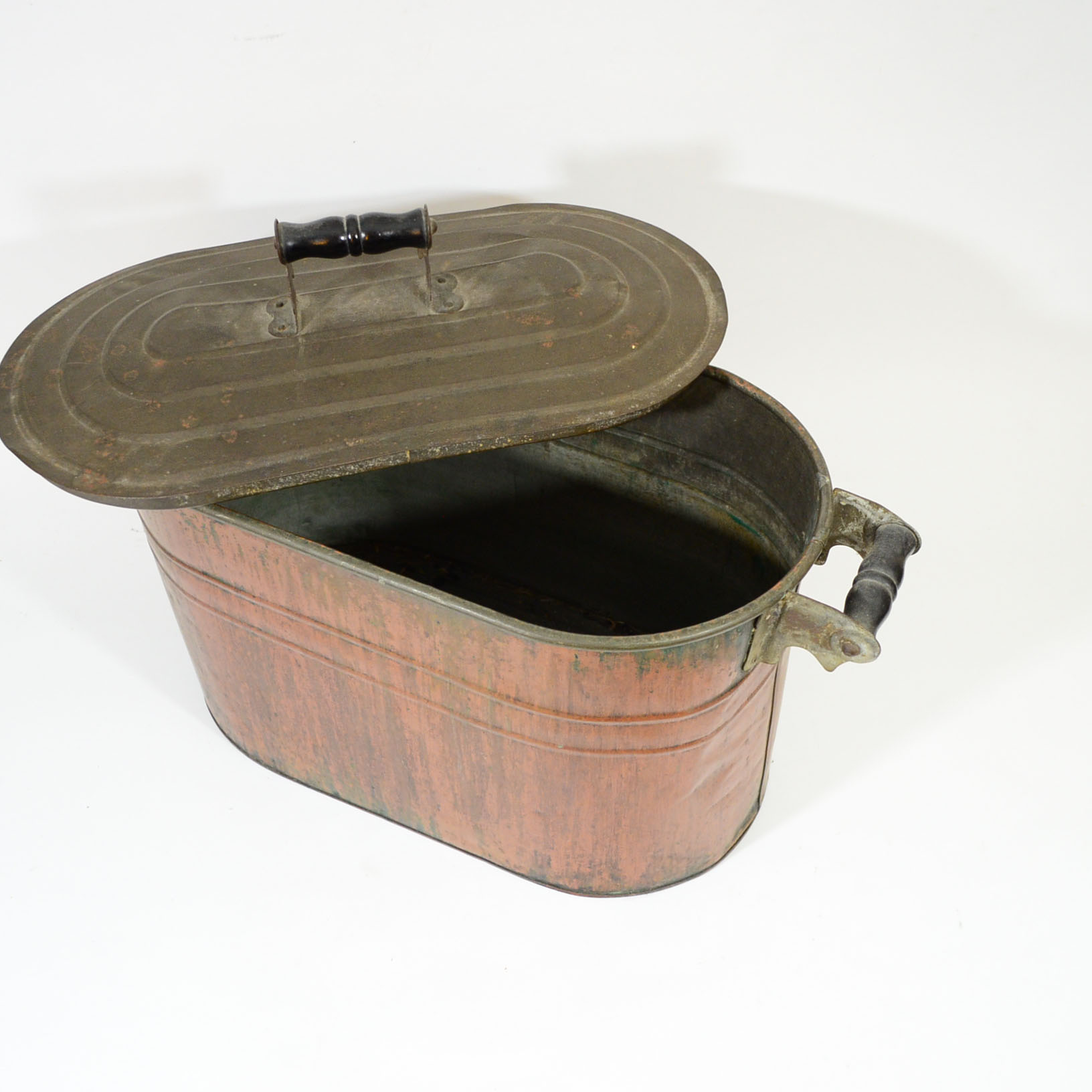 Antique Lidded Copper Wash Top