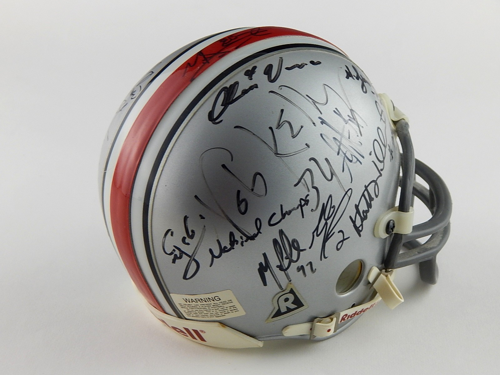 Ohio State Buckeyes Mini Football Helmet - Signed, Bobby Hoying