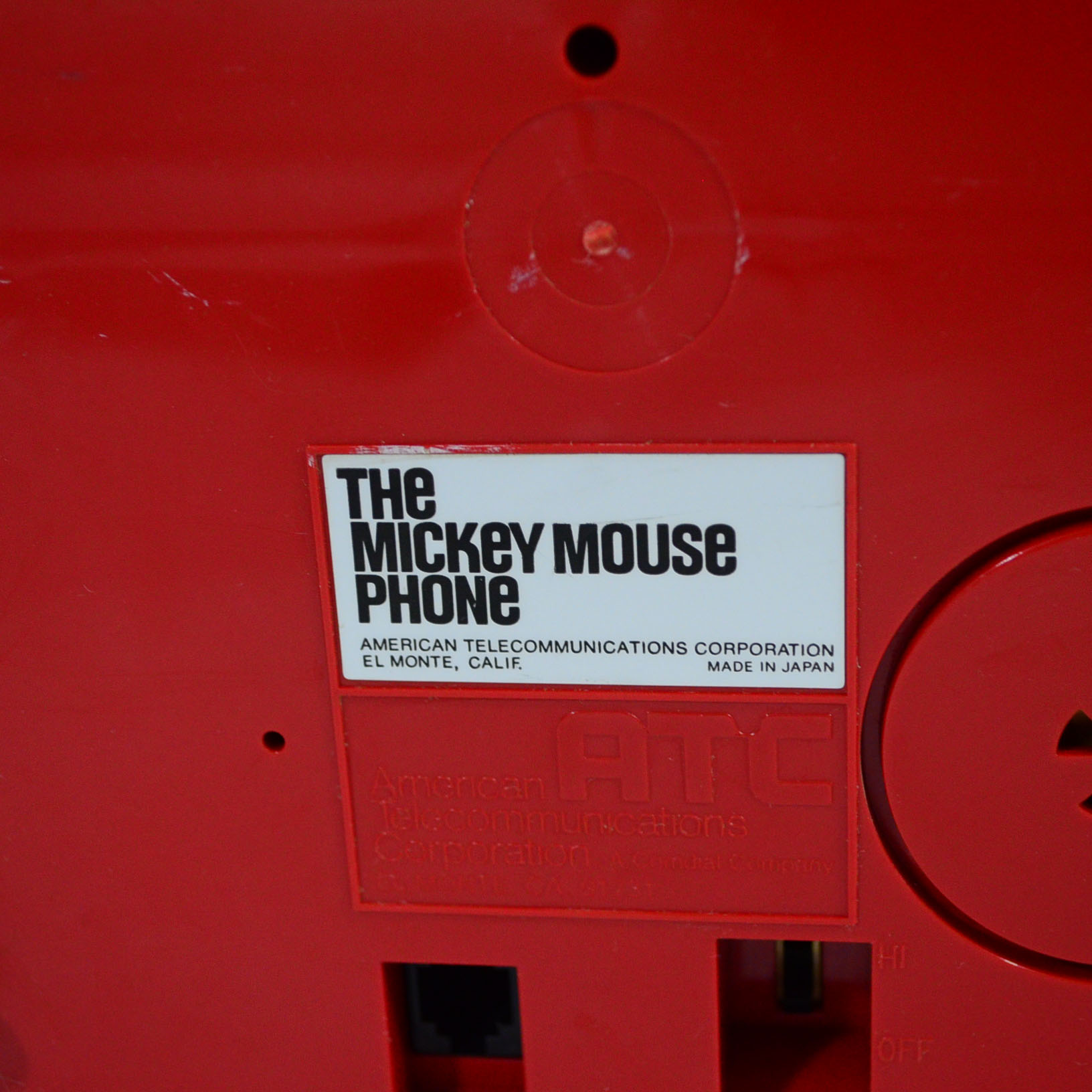 Vintage Mickey Mouse Telephone