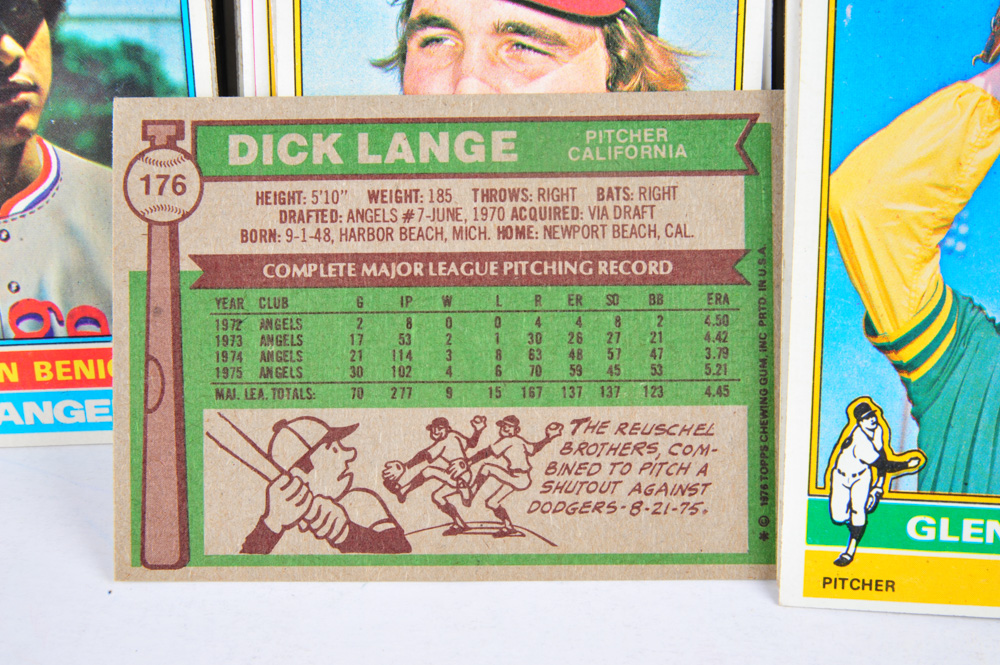 Topps Baseball Cards from the Mid 1970's