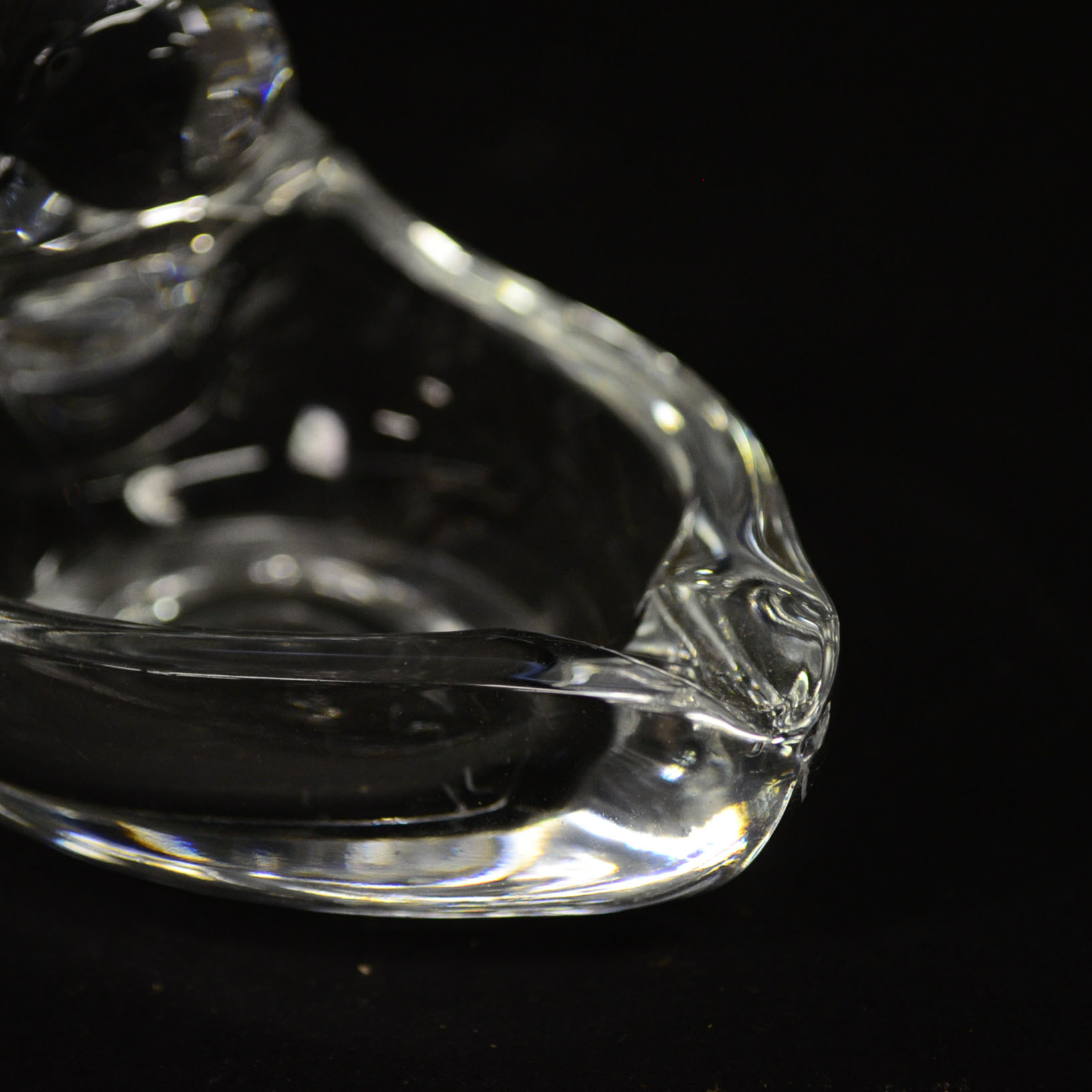 Set of Duck-Shaped Glass Ash Receivers