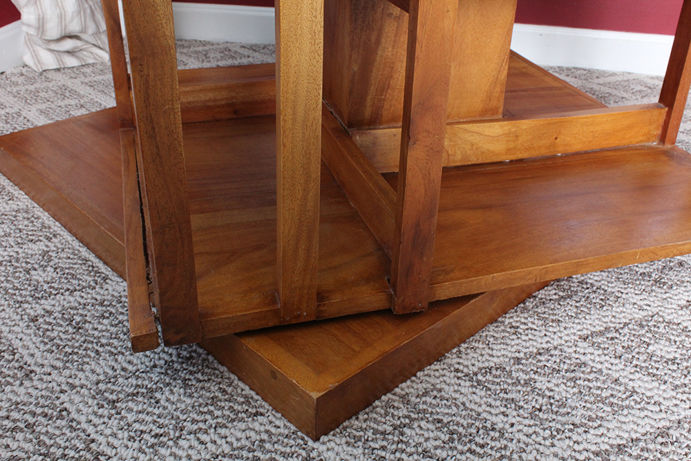 Craftsman Made Wooden Revolving Tower Shelf