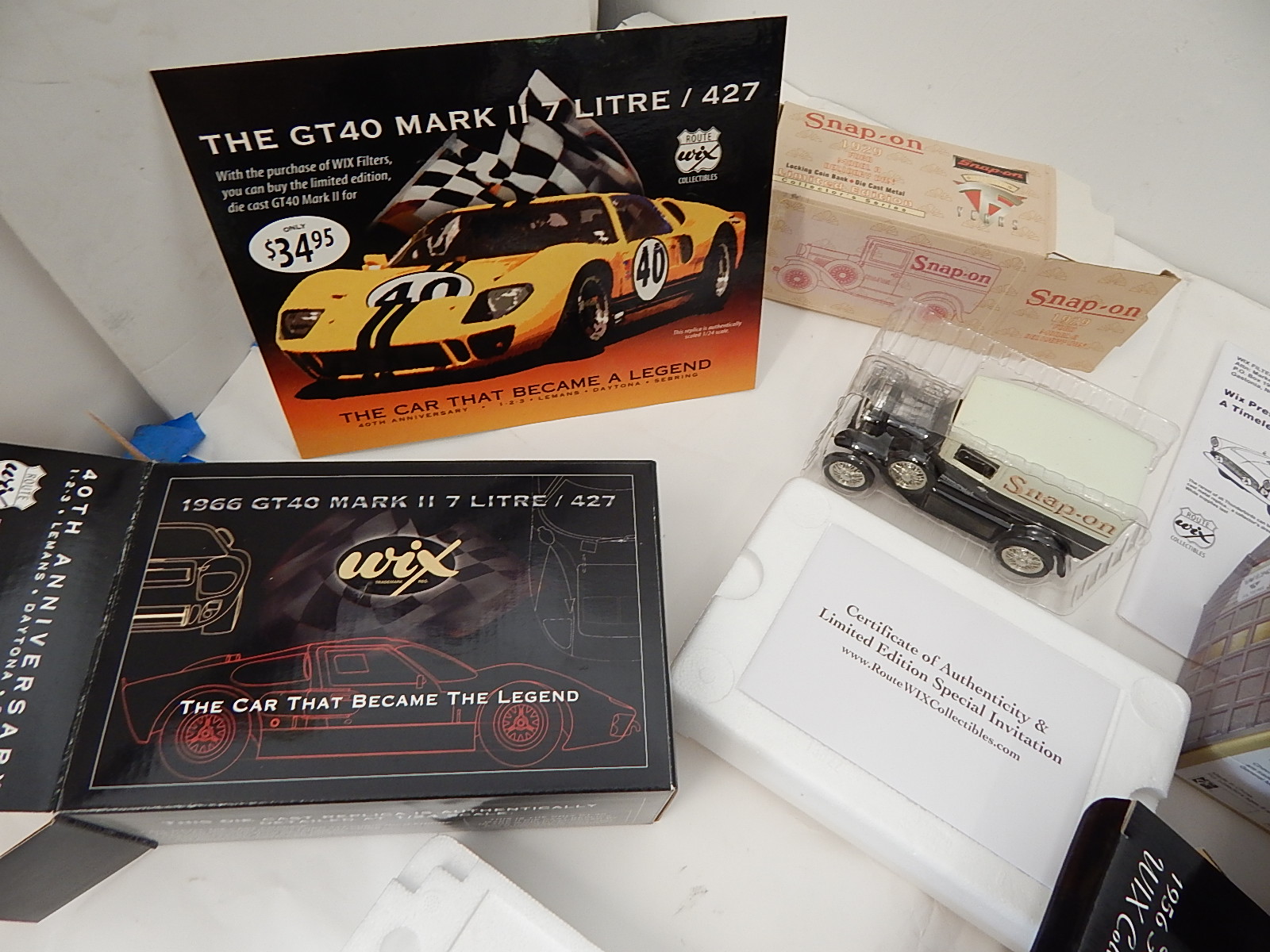 Four Collectible DieCast Cars