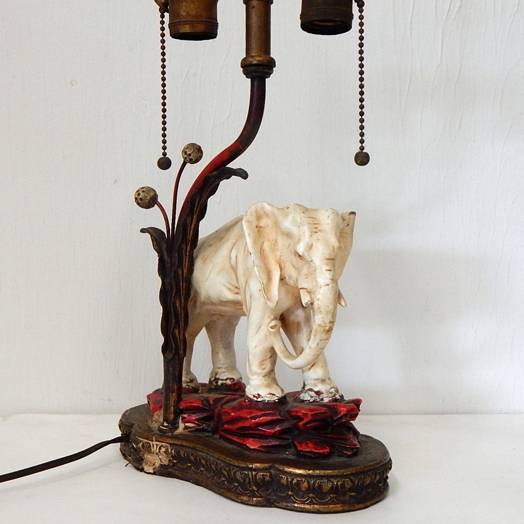 Vintage Elephant Lamp