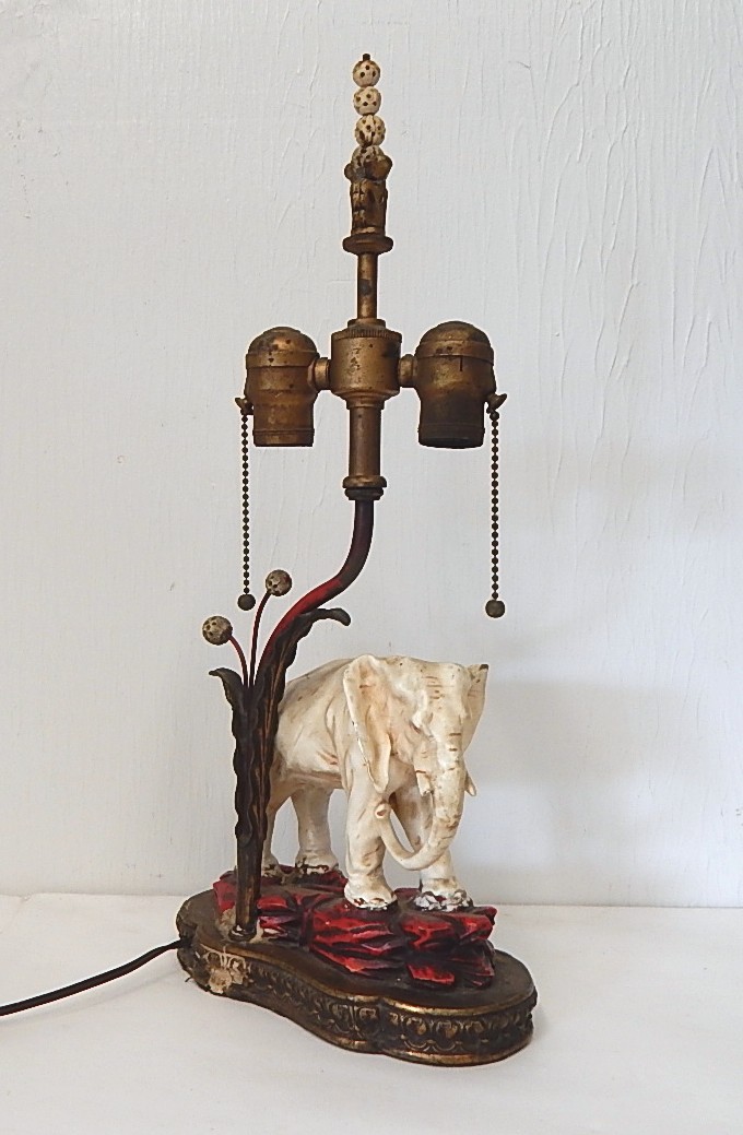 Vintage Elephant Lamp