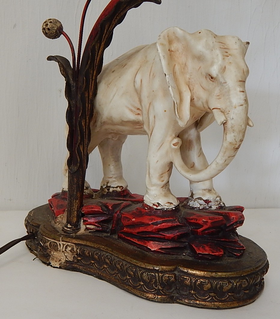 Vintage Elephant Lamp