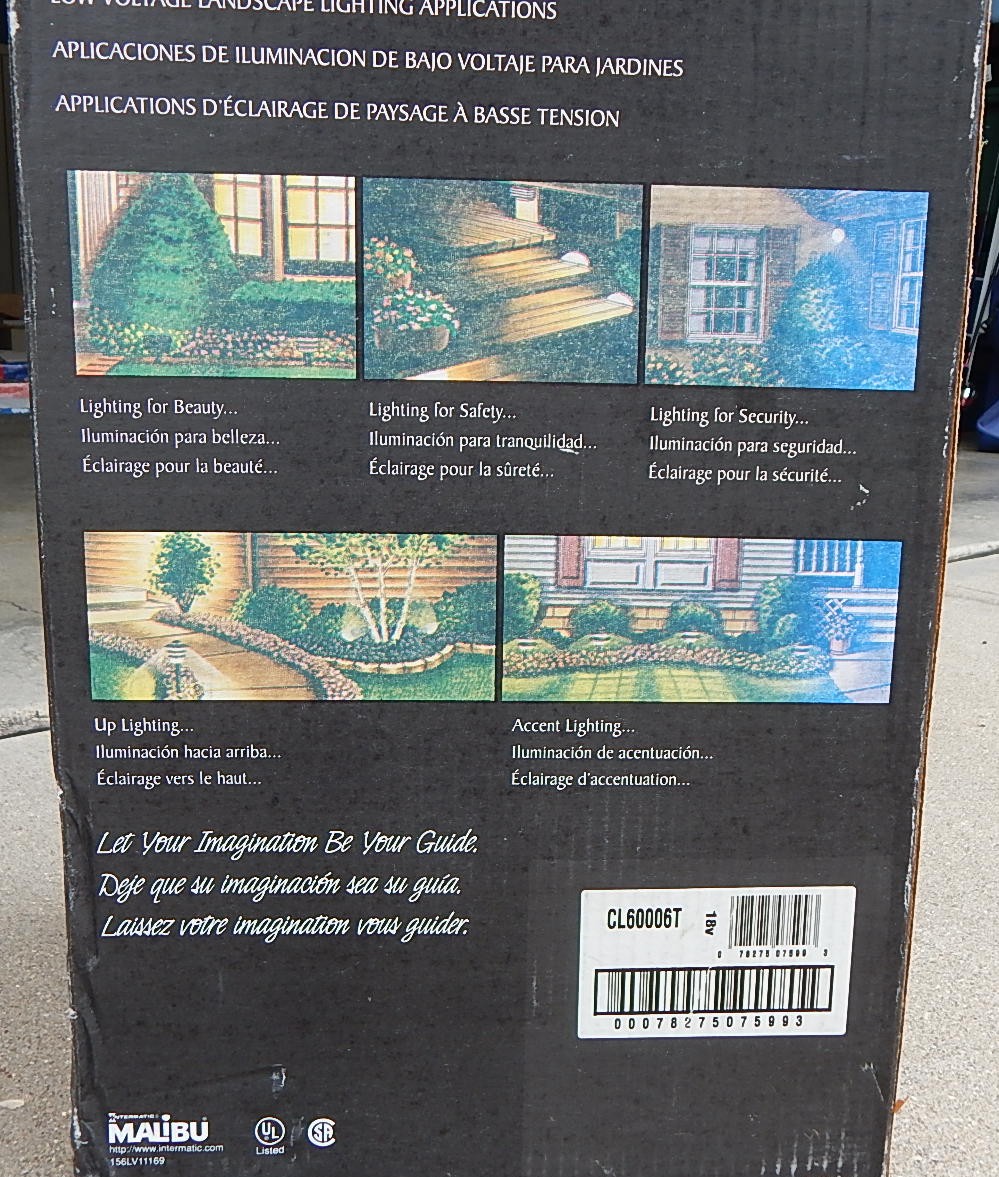 Malibu Low Voltage Halogen Lights - Six Lights