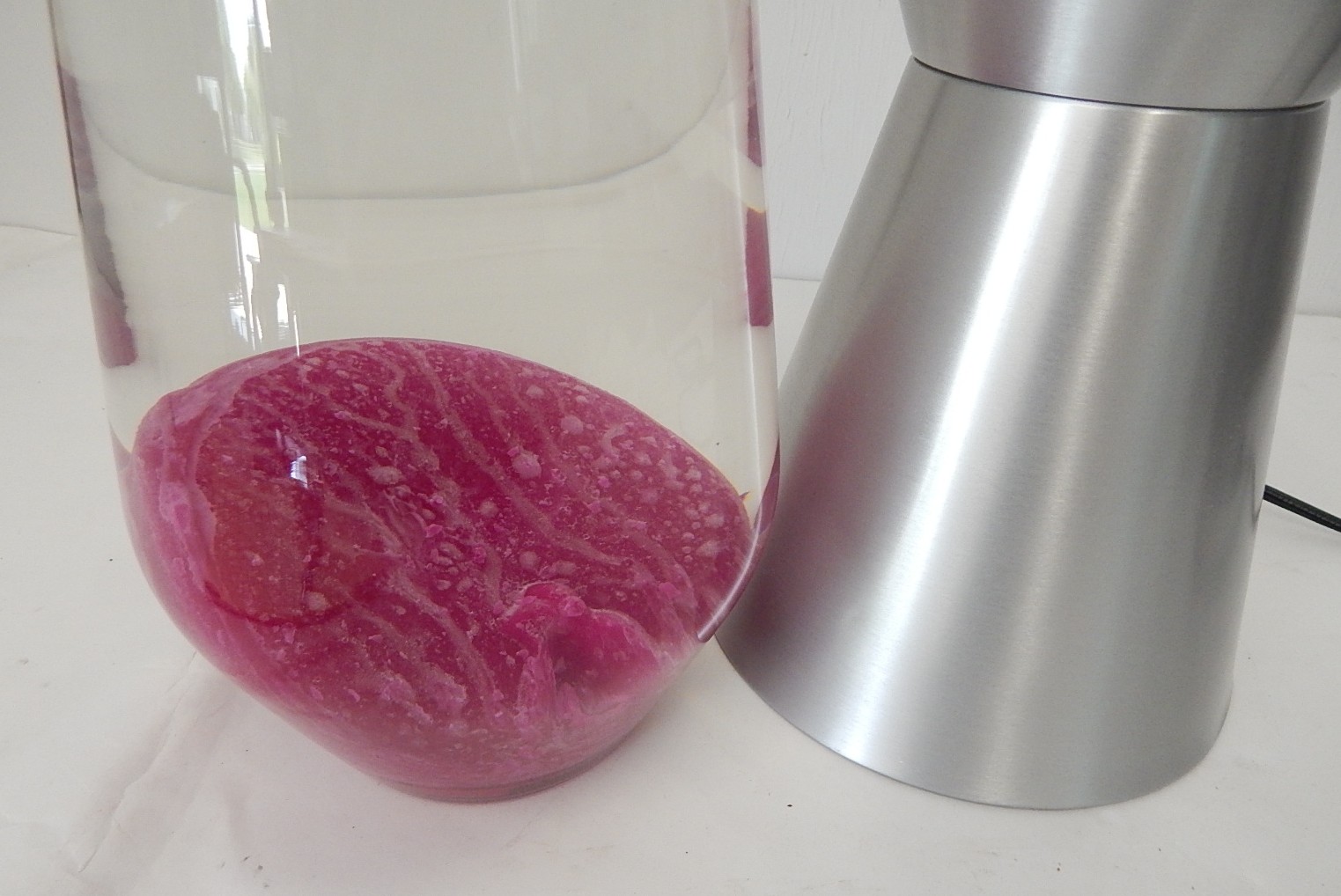 Clear and Fuchsia Lava Lamp
