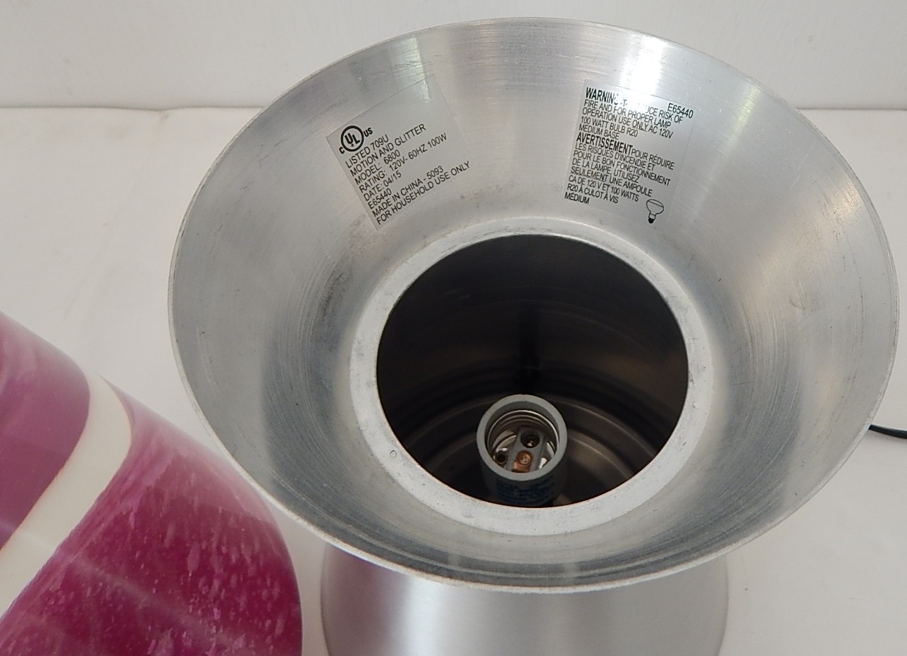 Clear and Fuchsia Lava Lamp