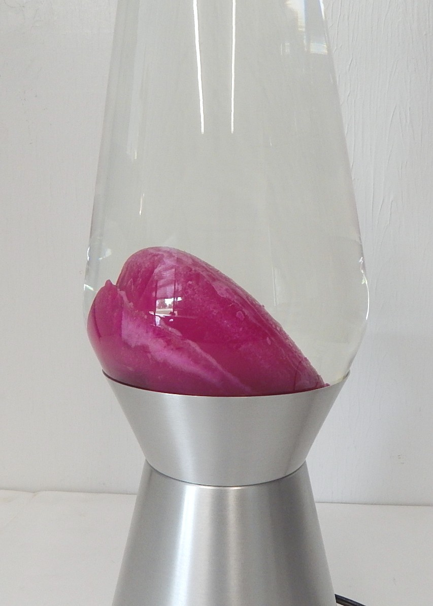 Clear and Fuchsia Lava Lamp