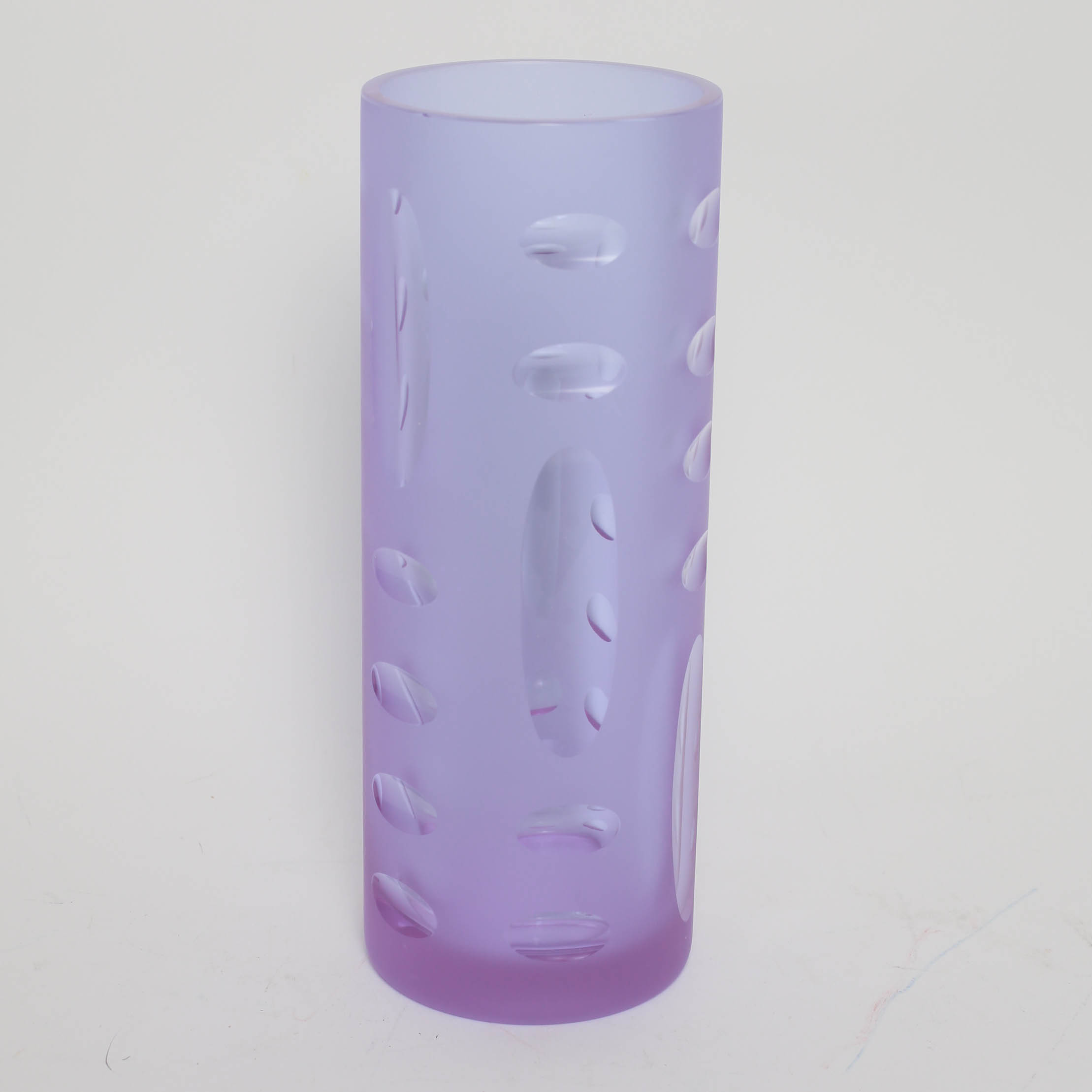 Modern Frosted Glass Lavender Vase