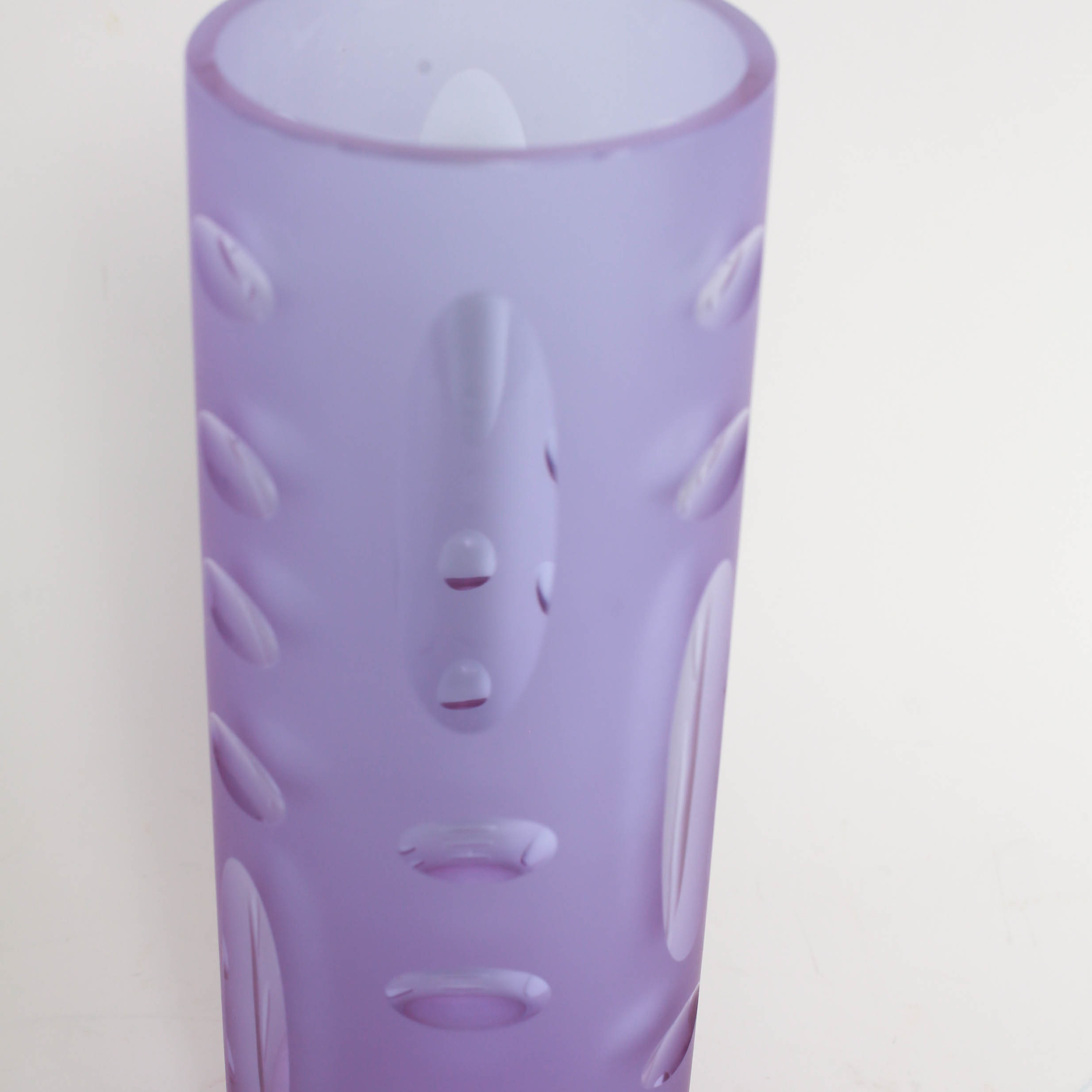 Modern Frosted Glass Lavender Vase