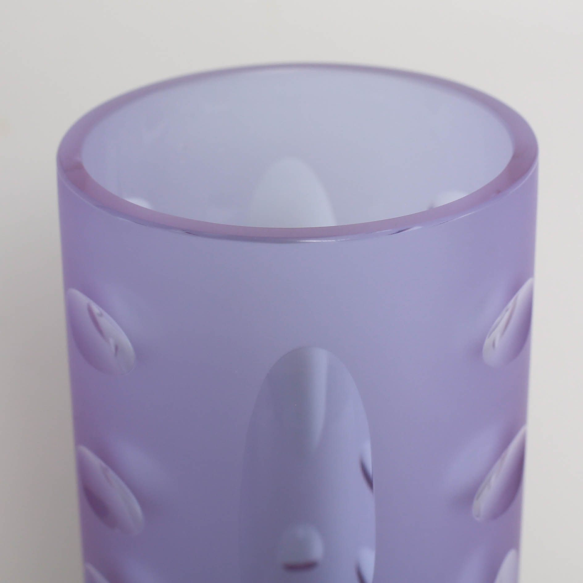 Modern Frosted Glass Lavender Vase