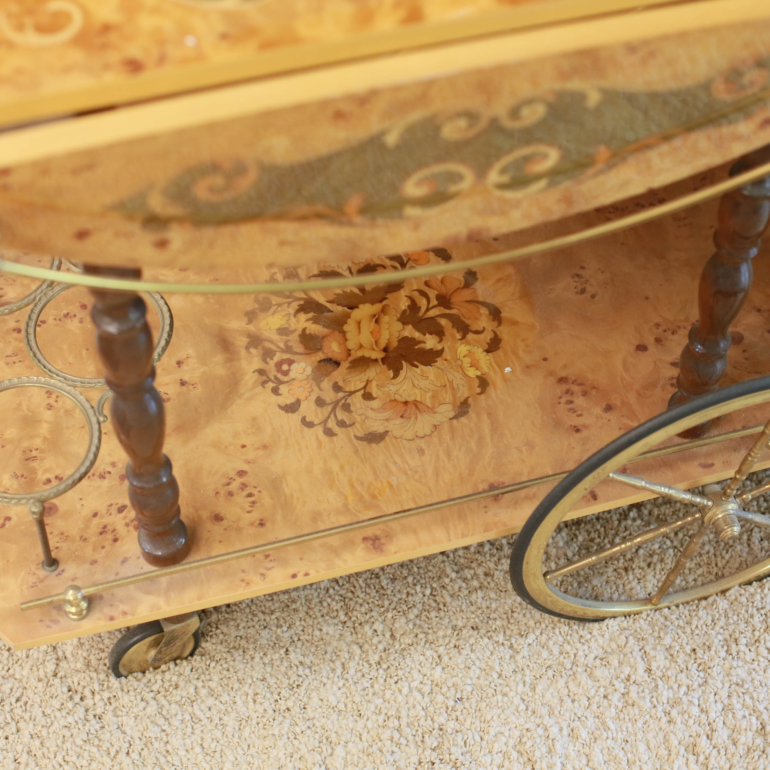 Rolling Beverage Cart