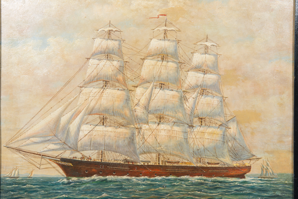 Nautical Oil on Board