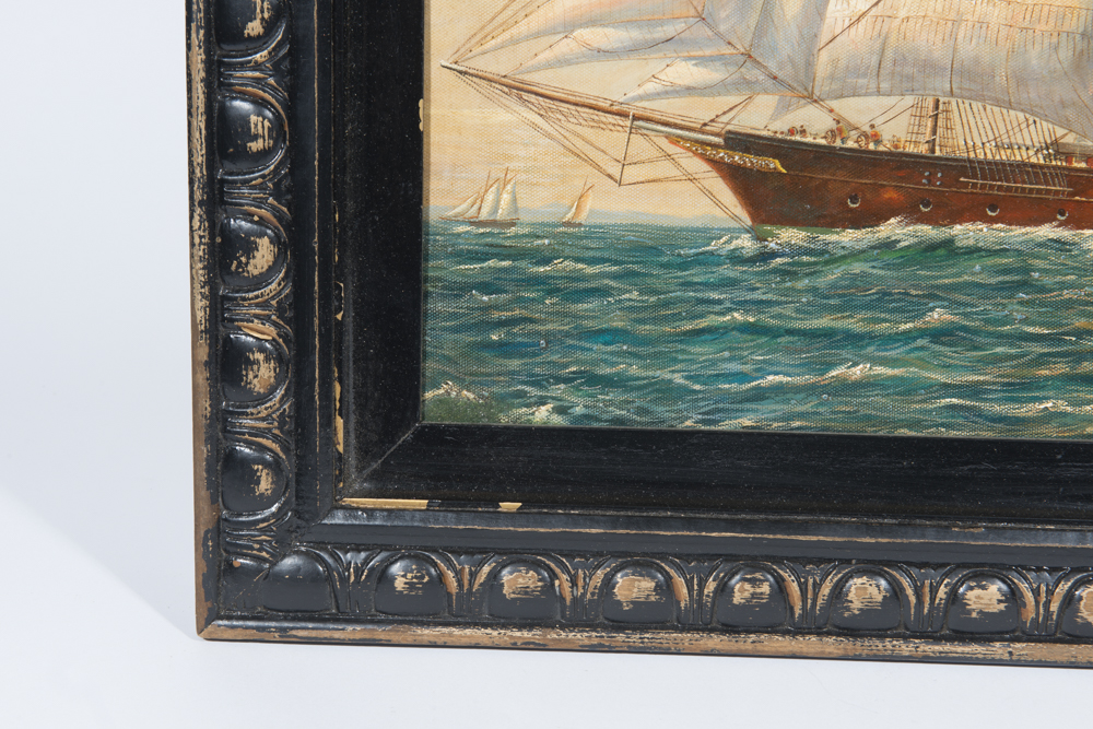 Nautical Oil on Board