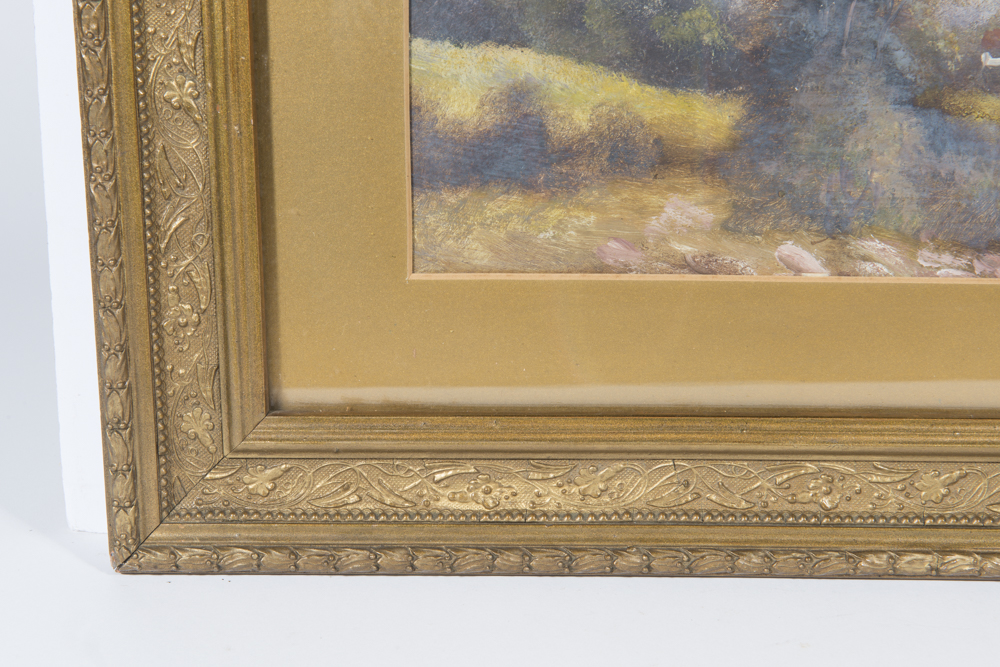 English School Landscape Oil on Board