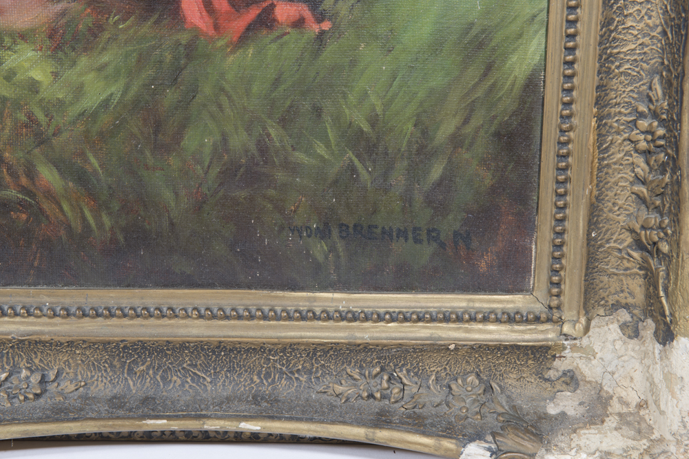 WDM Brenner "Romantic Proposal" Oil on Canvas