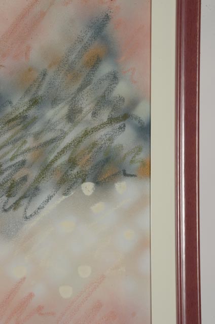 Barbara Burlingame Abstract Acrylic on Canvas "Grasshopper"