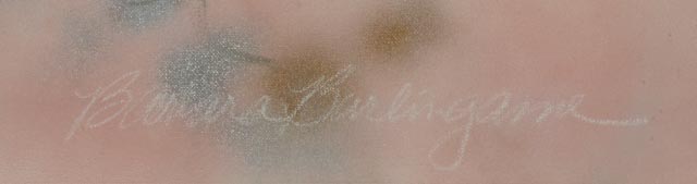 Barbara Burlingame Abstract Acrylic on Canvas "Grasshopper"