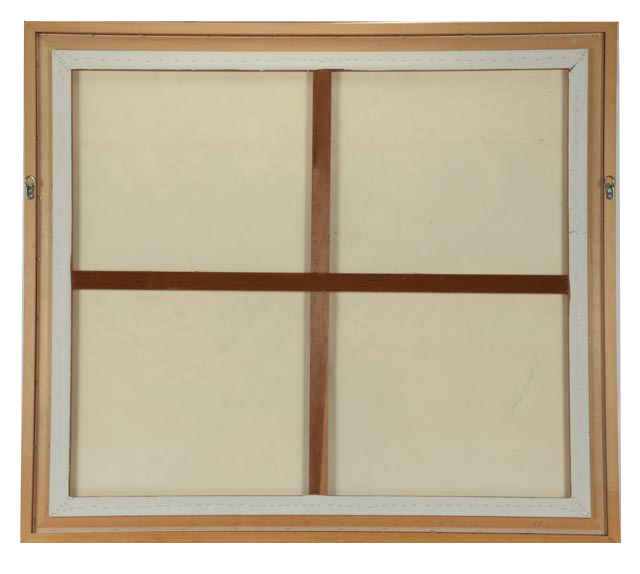 Barbara Burlingame Abstract Acrylic on Canvas "Grasshopper"