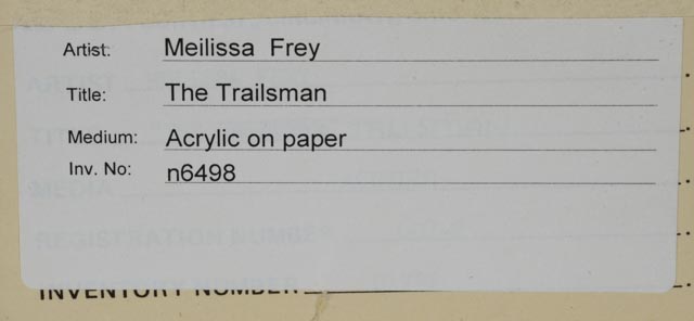 Original Acrylic on Paper Attributed to Melissa Frey "Trailsmen"