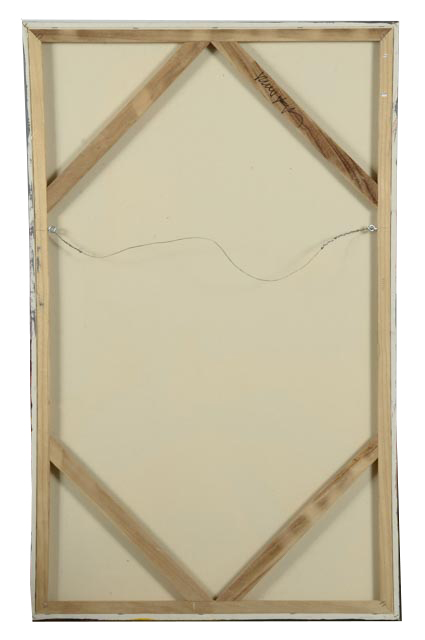 Robbie Kemper Original Abstract Acrylic on Canvas "Pink and Orange"