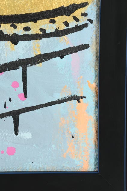 Will Street Acrylic on Canvas "Mr. Monopoly DJ"