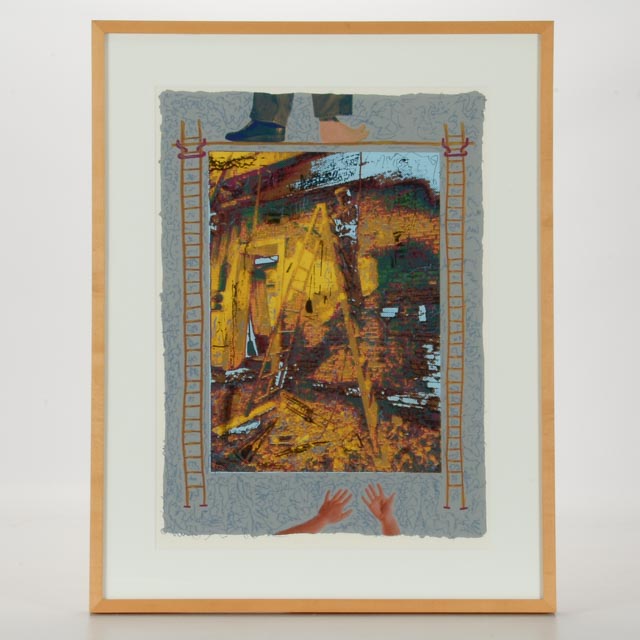 Dale Hoffman Original Limited Edition Serigraph "Binka's Ladder"