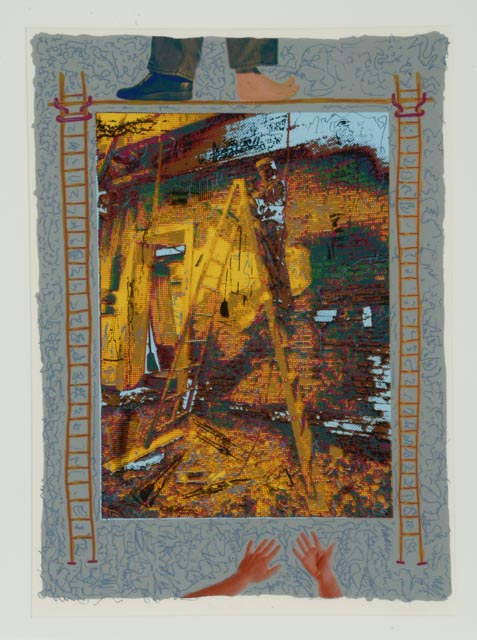 Dale Hoffman Original Limited Edition Serigraph "Binka's Ladder"